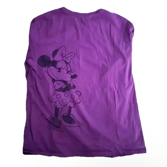 Disney Parks Purple Minnie Mouse Long Sleeve Shirt Size Medium - Picture 2 of 6
